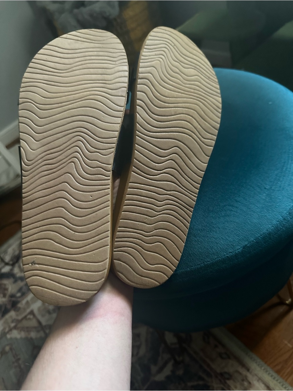 Reef Slide Sandal in Black and Brown - Picture 3 of 3